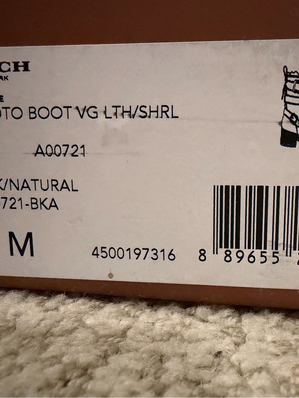 Coach collection Black Shearling-Lined Women's Moto Boots coach size 11 - Picture 10 of 11